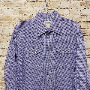 Men’s Roper Brand pearl snap dress shirt